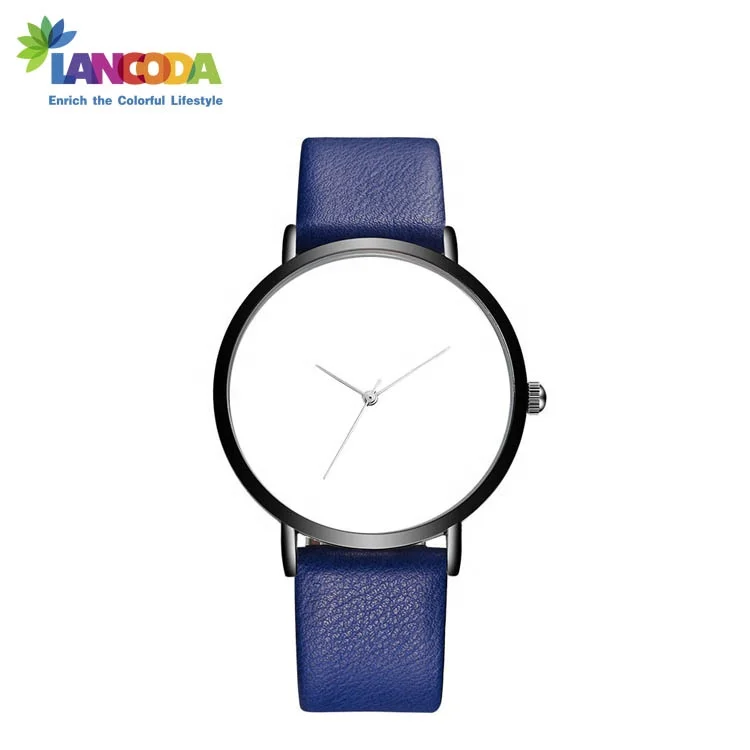 Индивидуальные наручные часы Lancoda из искусственной кожи с сублимационной печатью