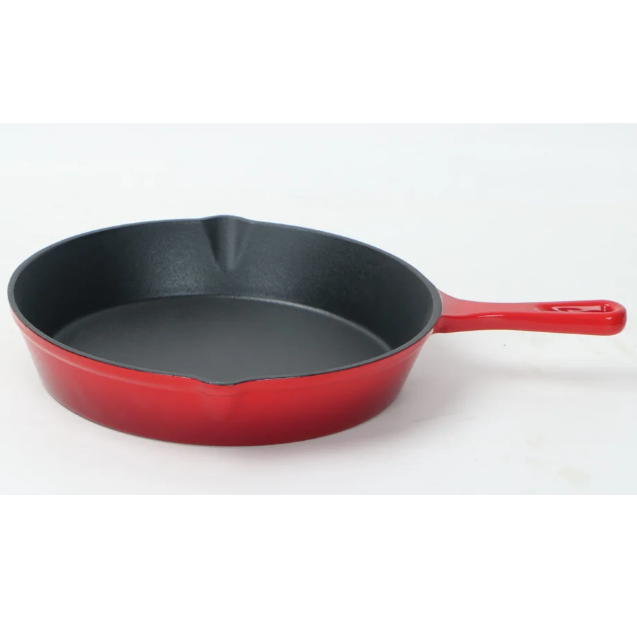 Chinese  wholesale preseasoned cast iron fry kitchen best non stick cooking pan set nonstick