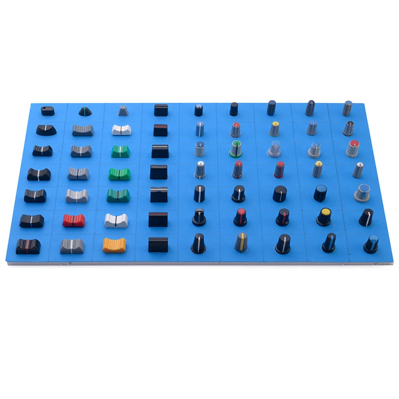 Machining parts aluminium knobs for potentiometers d hole 10-35mm black white potentiometer knob