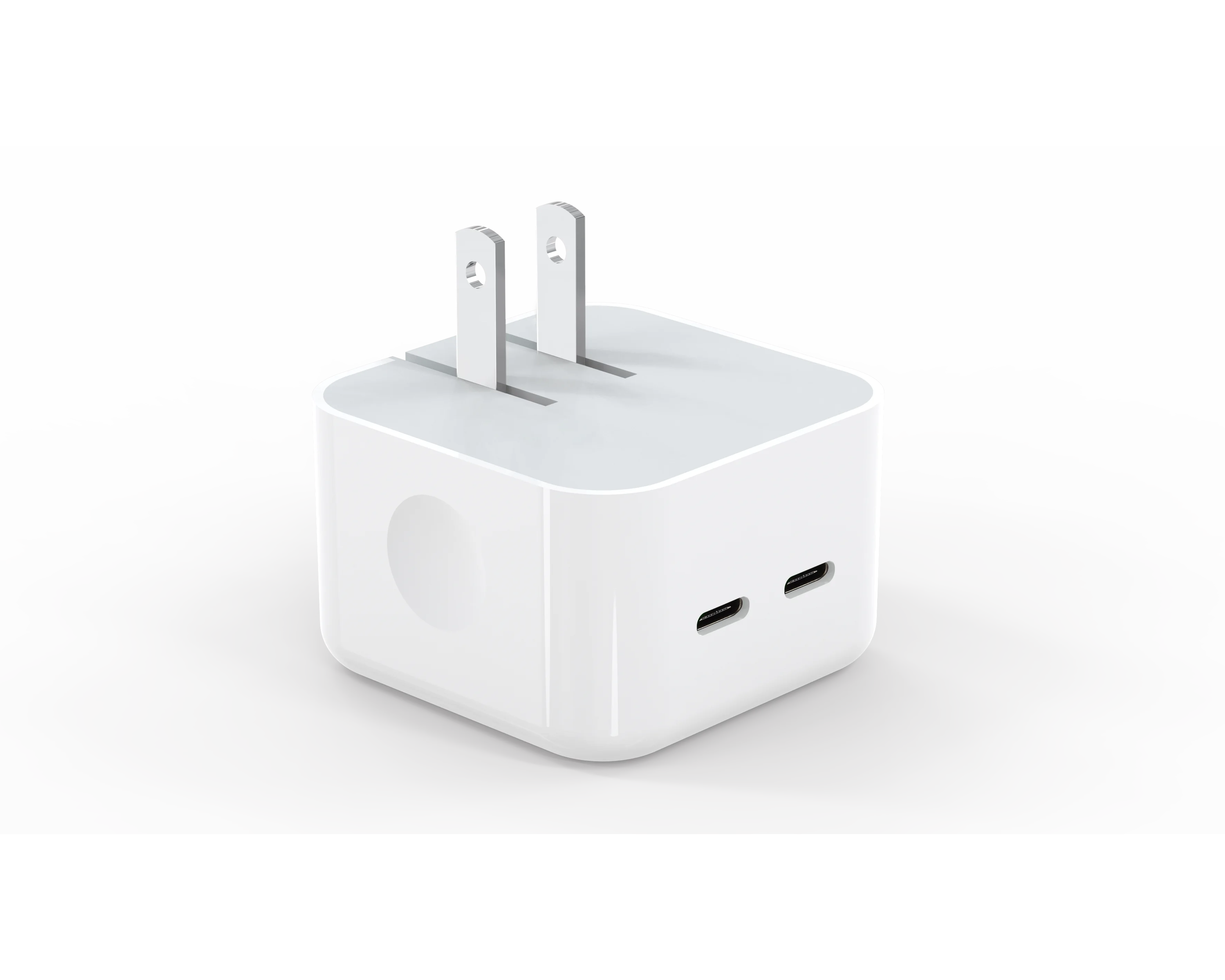 Muvtec Type-C PD20W Wall Charger Portable Smart ETL/SAA/KC Dual Ports USB-A QC3.0 30W Adapter Power Supply For Pad Pro