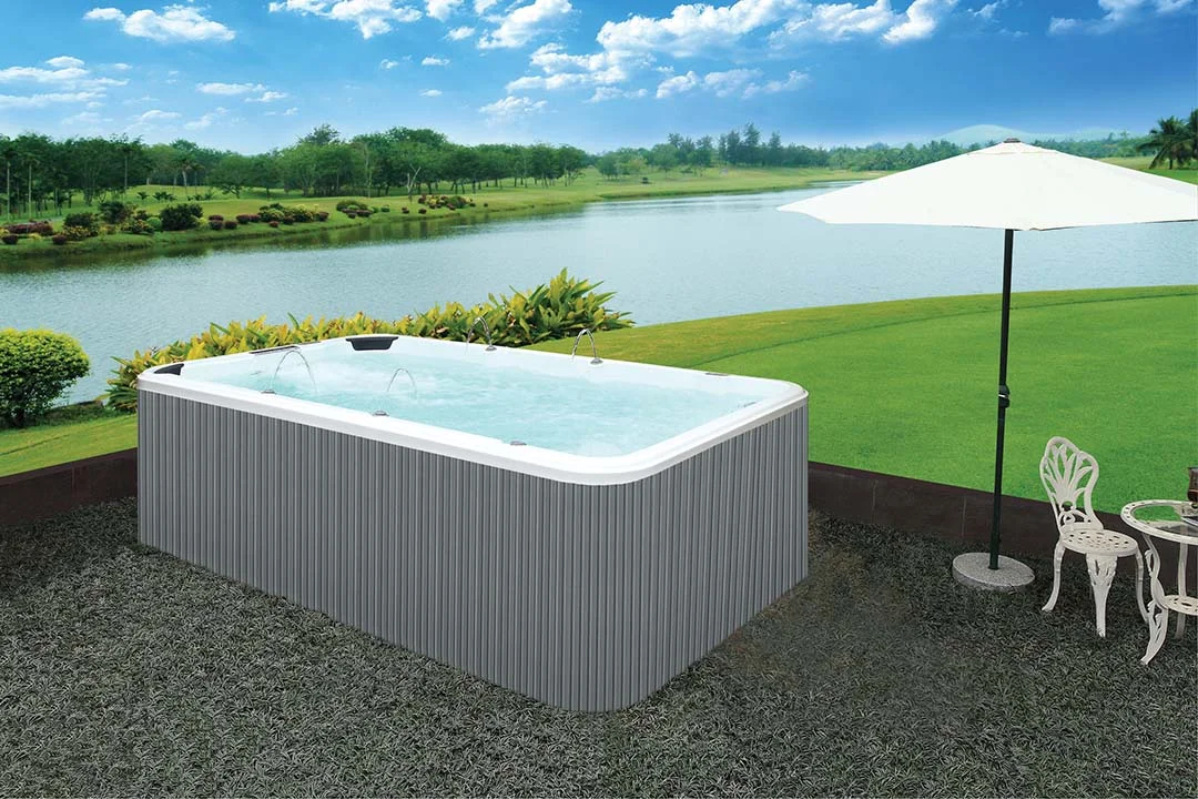 4 Meters Swim Spa Endless Pool with Yacuzzi Outdoor Hot Tubs Mini Swim Spa Hydro Therapy Swimming Pool 6332