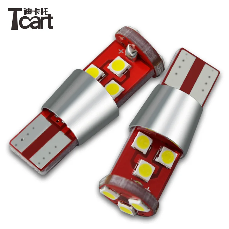 Tcart auto lighting bulb super Bright 12v 168 W5W Wedge 9SMD 3030 Chipsets LED Replacement Bulbs Error Free t10 canbus car led