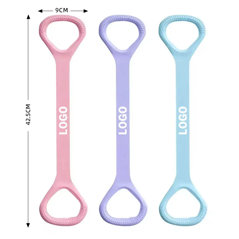 Figure 8 Exercise Resistance Band With Non-Slip Handle Chest Expander Shoulder Arm Strength Training Yoga Stretching Band