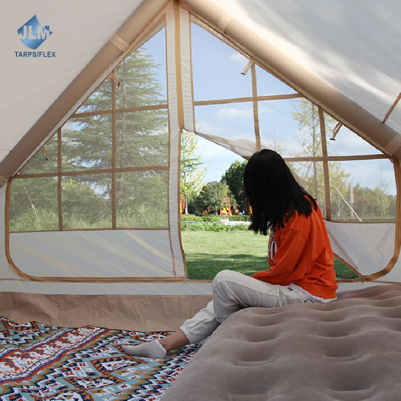 Custom camping hiking tend Self Supporting Structure portable Inflatable House Tent