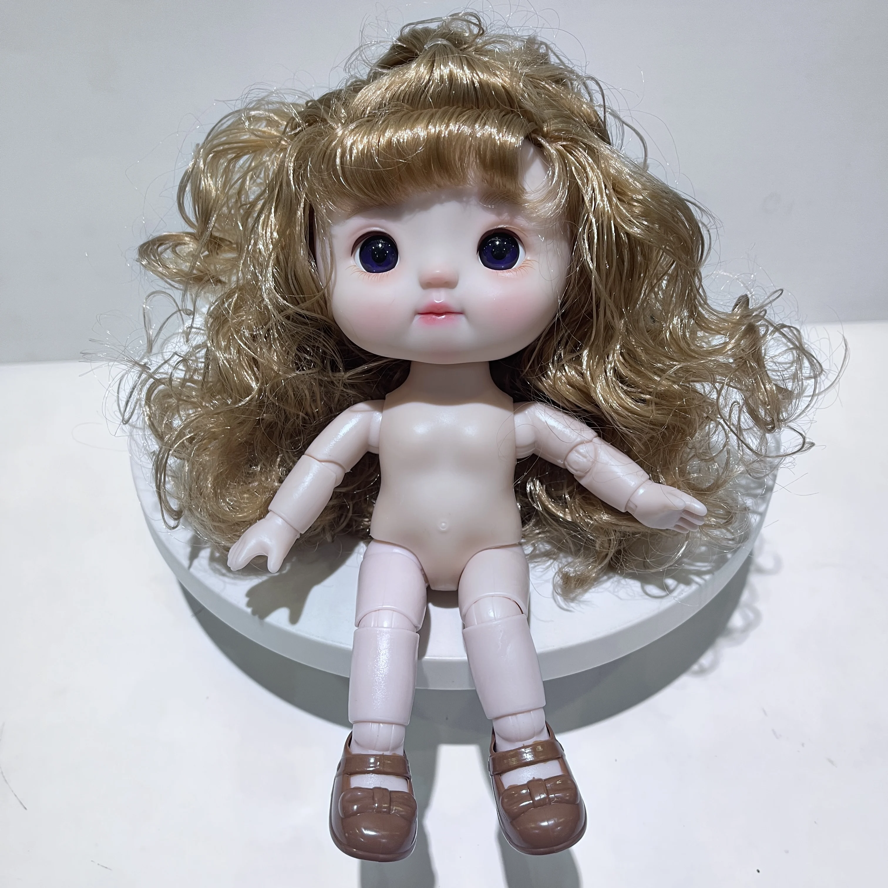 Новая милая кукла 22 см телесного цвета BJD подходит для DIY макияж игрушки с различными выражениями лица продажи