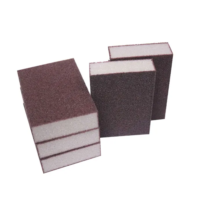 multi-function cleaning products Aluminum Oxide Abrasive Sand Sponge Sanding Block for kitchen cleaning