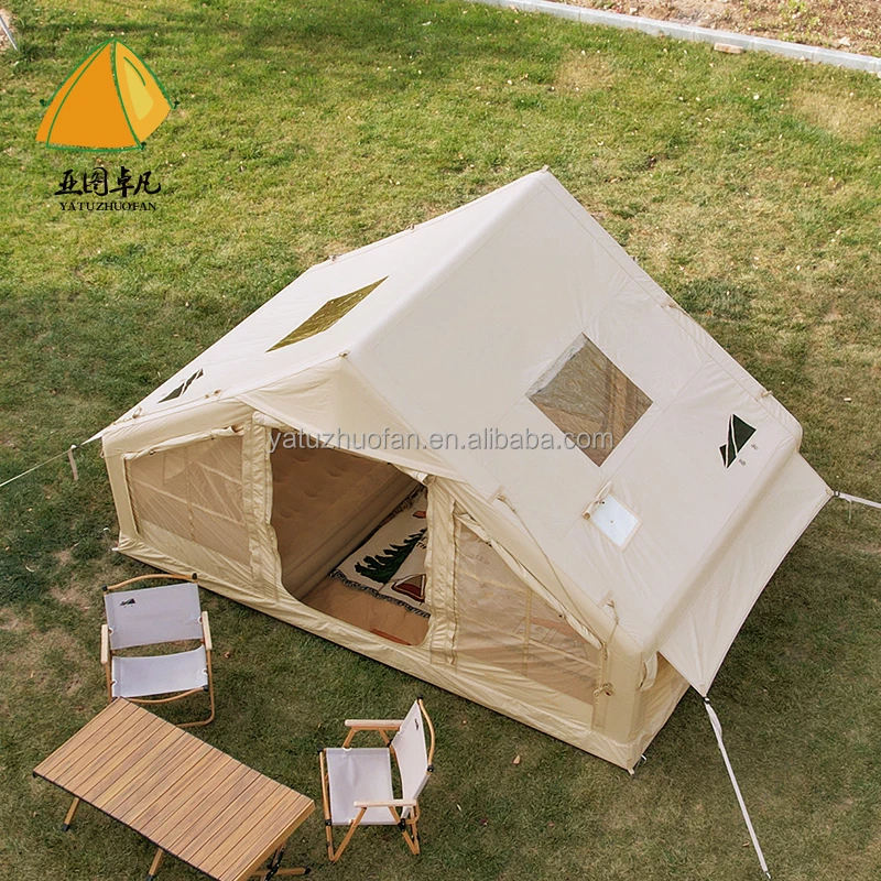 Yatu Hot sale insulated inflatable tent camping winter air inflatable cabin house camping tent at inflatable camping tent