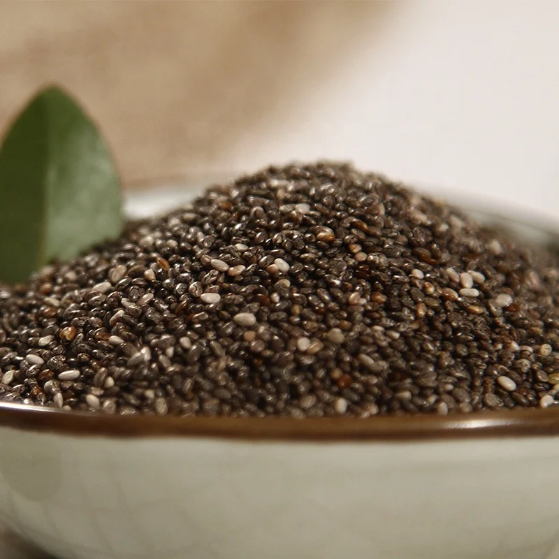 Wholesale High Quality Raw Material 100% Pure Natural Cleaned Black Bulk Organic Chia Seeds With Best Price