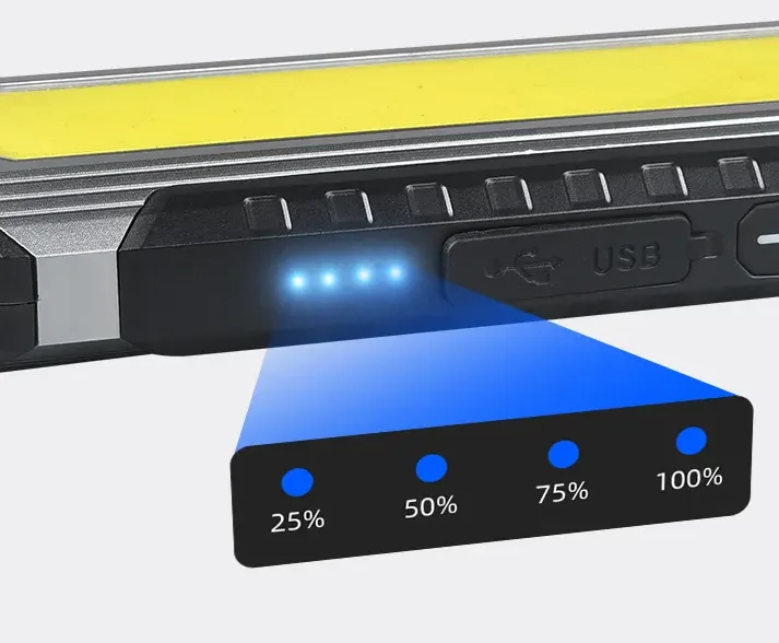 New LED working auto repair light USB charging repair light with magnet stand multi-functional COB strong light flashlight