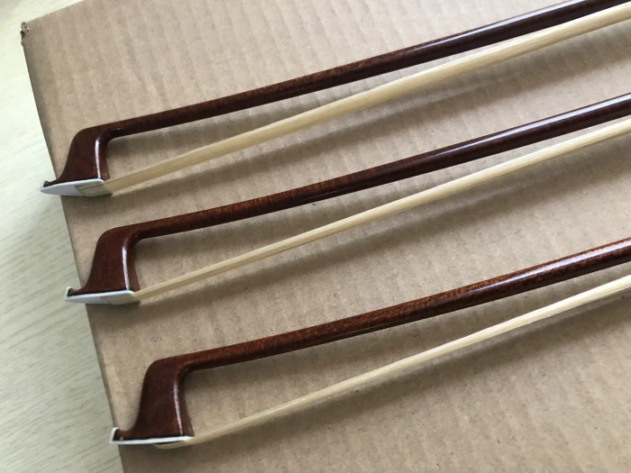 ebony frog  pernambuco carbon fiber violin bow