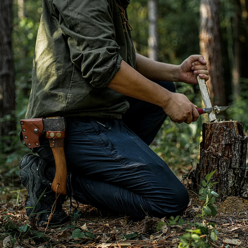 New Outdoor Leather Axe Gun Cover Durable Axe Blade Cover Axe Protective Cover Hiking Camping