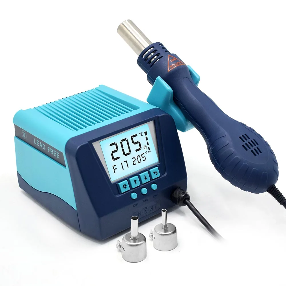 
Digital SMD Soldering Station Kits Hot Air Heat Gun Desoldering Rework Station AC110V/AC220V 