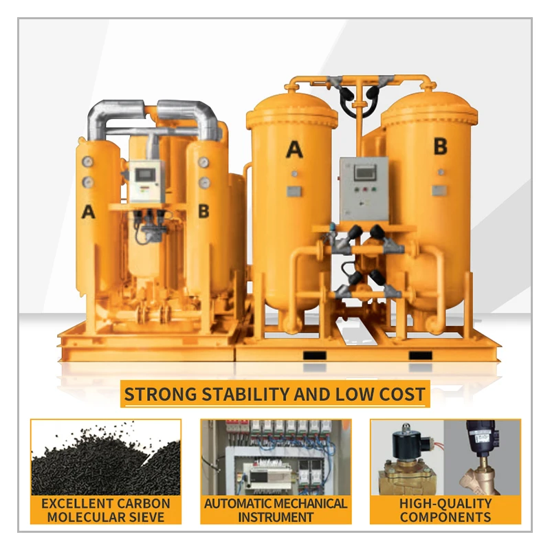 High Efficiency 99.99% Oxygen Production Plant Oxygen Generator or for Fishing Farm / Welding / Metal Cutting