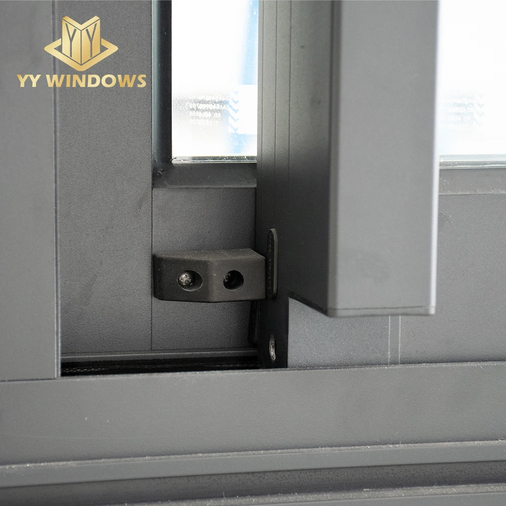 NFRC Certificate Modern High Quality Aluminum Glass Sliding Door Exterior 2 tracks Thermal Break Double Glazed Sliding Doors