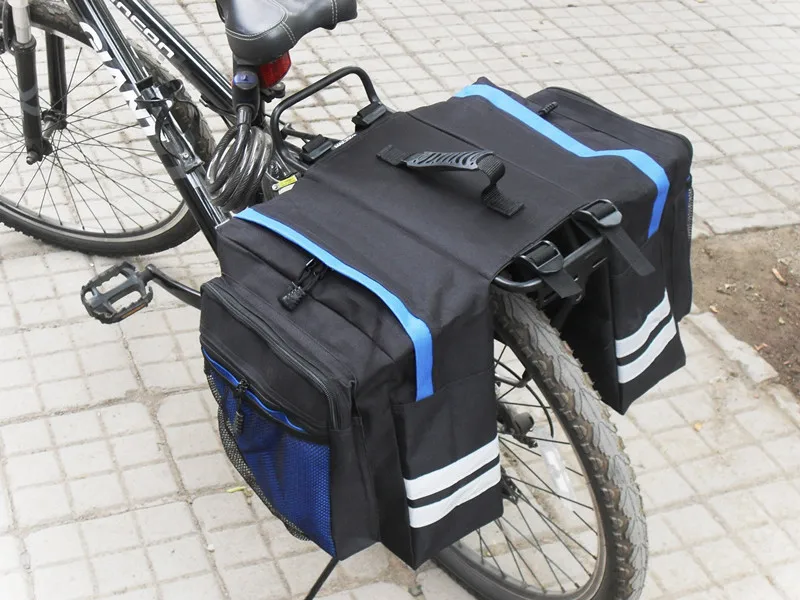 Cycling Double Side Rear Rack Bike 2 In 1 Camo Trunk Bag Mountain Road Bicycle Tail Seat Pannier Pack Luggage Carrier Bike Bag