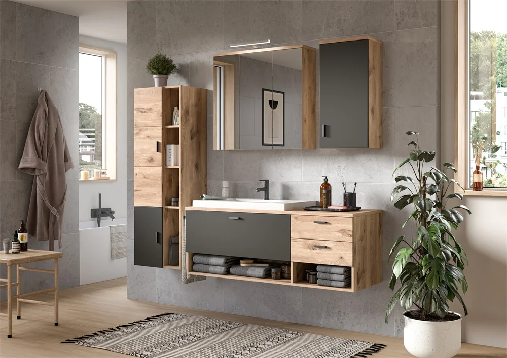 Bathroom Furniture Vanity Cabinet Sink German Design Set X2FB8B02