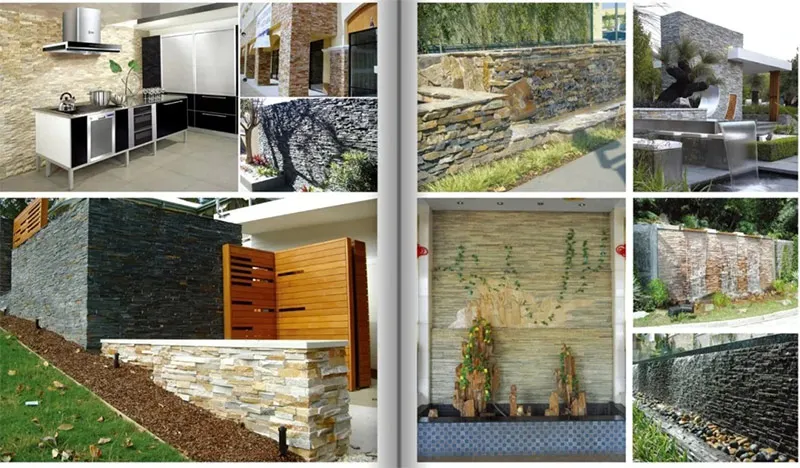 Laiwangda culture stones for exterior wall house cultural natural stone tile natural quartz slate culture stone wall