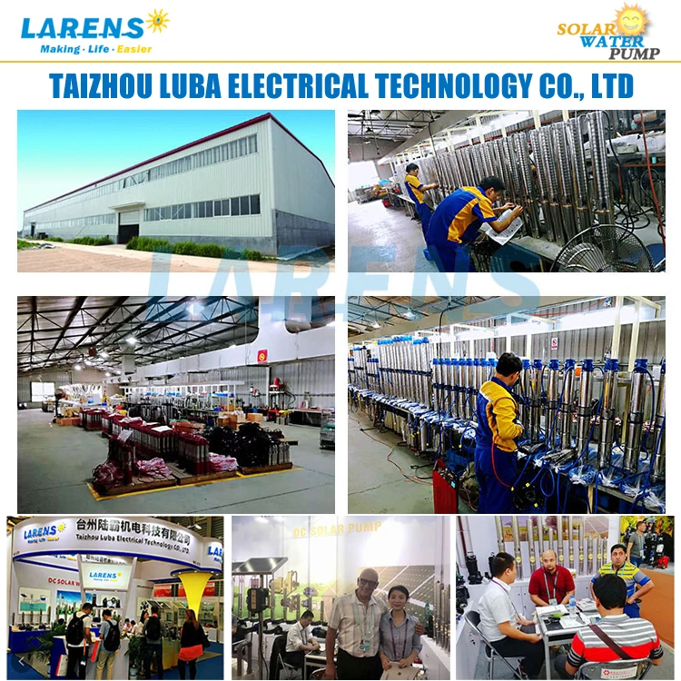  Larens 3HP 2.2Kw работающий на постоянном токе от солнечных батарей погружной водяной насос бесщеточный мотор 4 дюйма пластиковый импеллер