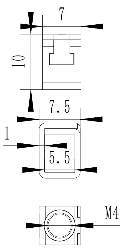 GL-6835 Energy meter circuit breaker Wall switch accessories Screw Terminal fastener Eco-Friendly electroplate nickel plating