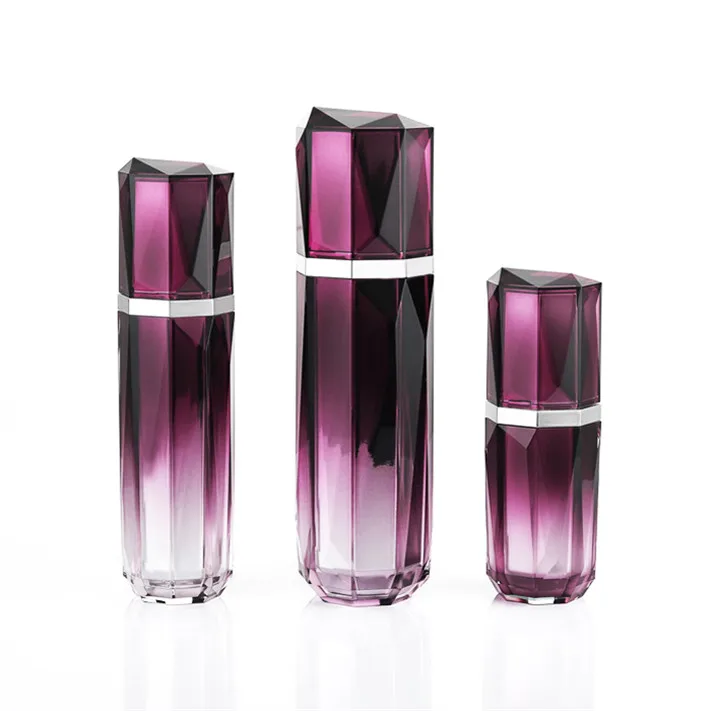 Deluxe 30ml 50ml100ml squeeze pump empty acrylic cosmetic products face lotion cream bottle packaging set