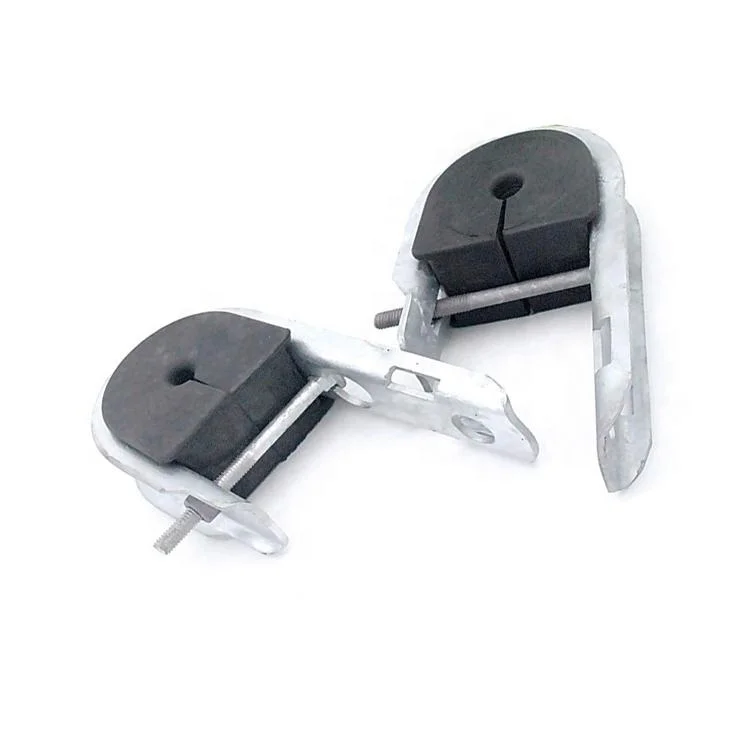 ADSS Galvanized Steel J Hook Suspension Clamp Short Span 100m Aerial for Round Cables