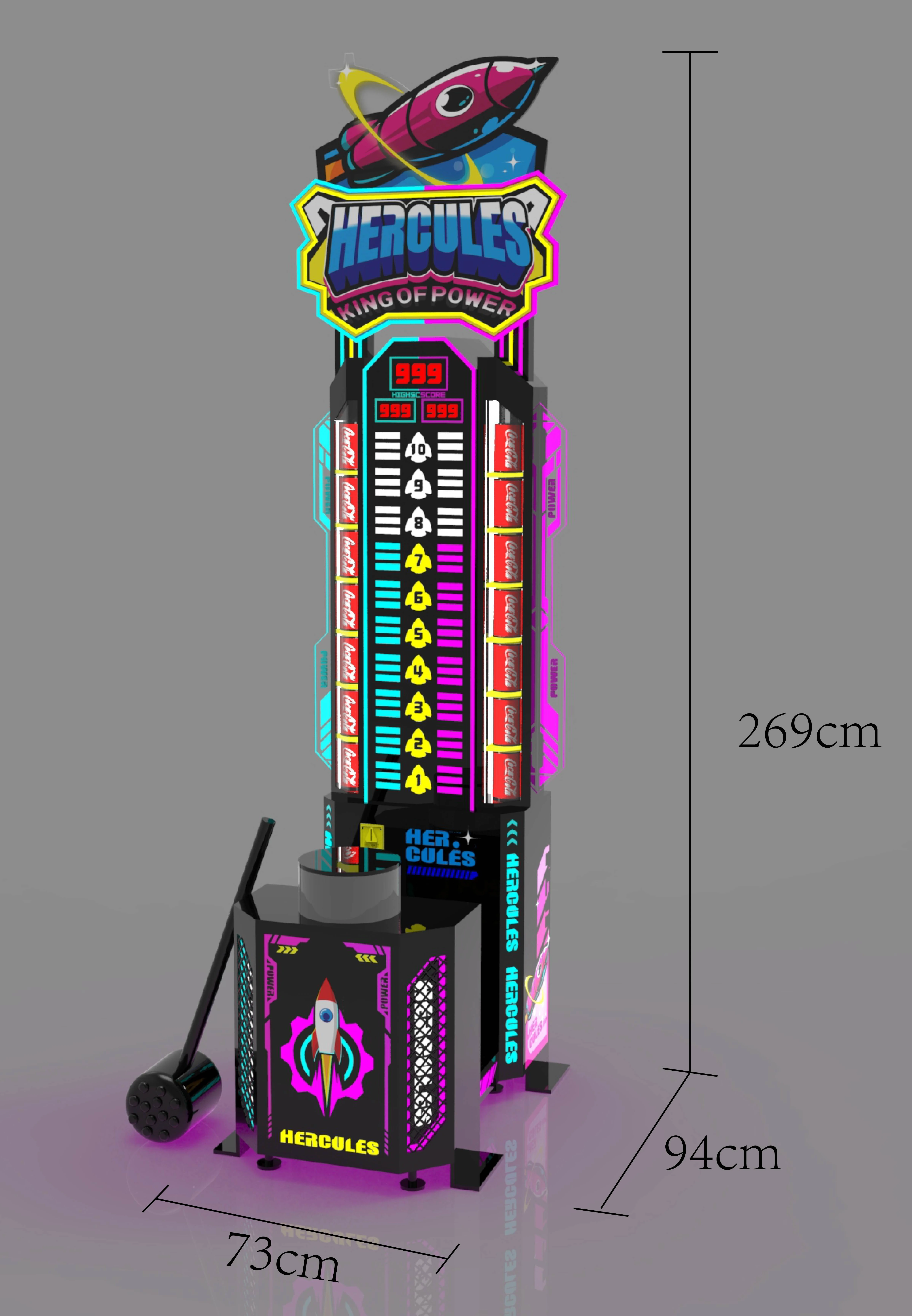 Wholesale custom lottery game machine Indoor recreation coin operated arcade games hit hammer game machine