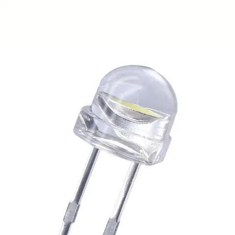 High output 80-100degree TW Epistar chips 8-9lm Super bright 5mm Straw hat white LED for lighting