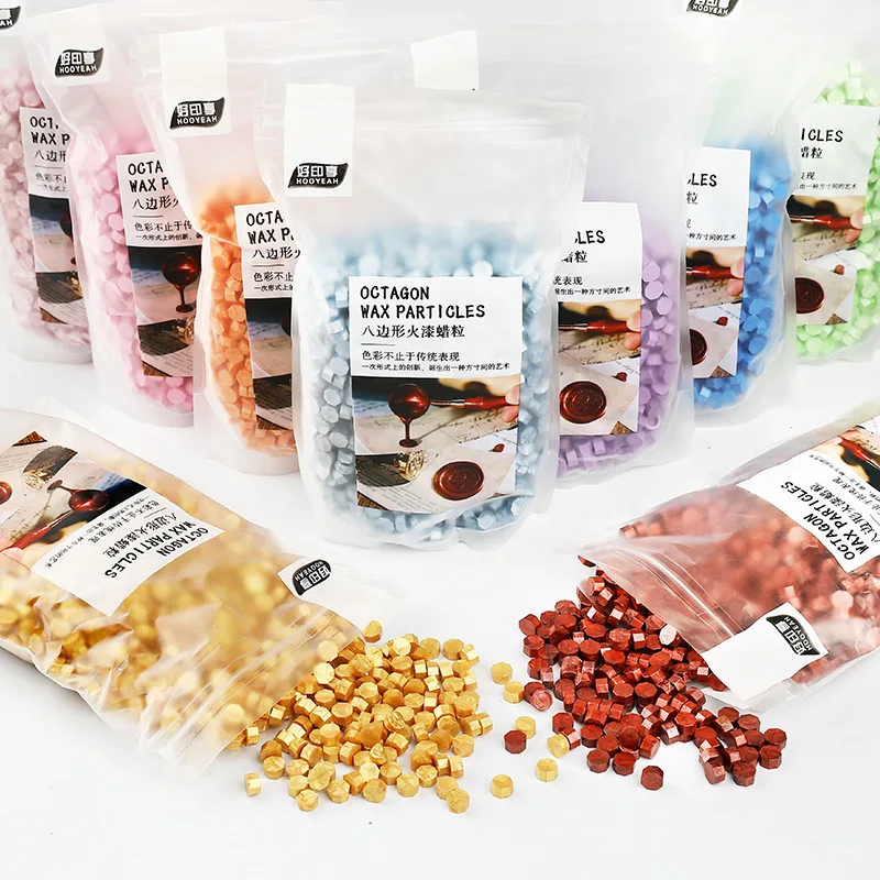 500g Custom Stamp Wax Seal Bead Stamp Wax Stamp Set Seal Sealing Wax Beads Stickers Stick