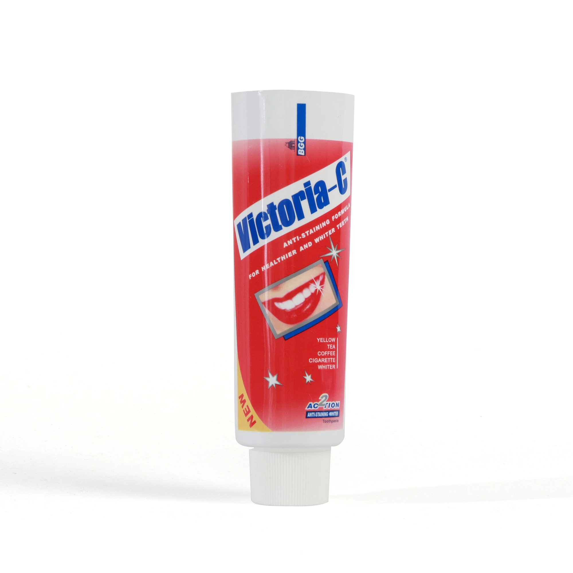 Customization 100g Empty Aluminum-plastic Soft Laminated Toothpaste Cosmetic Tube Packaging With Flip Cover