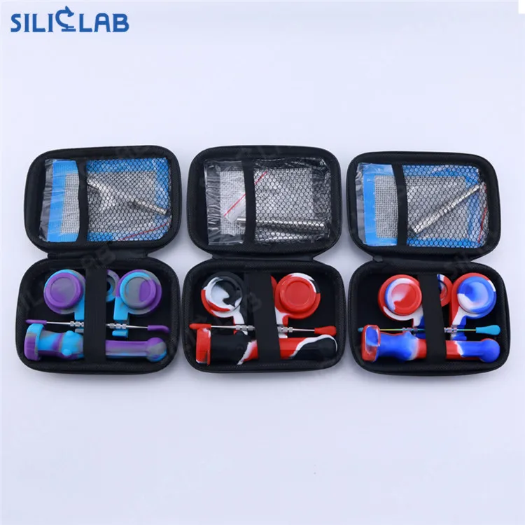 Аксессуары для курения с логотипом на заказ, набор для курения из курительной трубки в стиле smokeshop, набор для курительной трубки, восковые банки, концентрат, табачная трубка