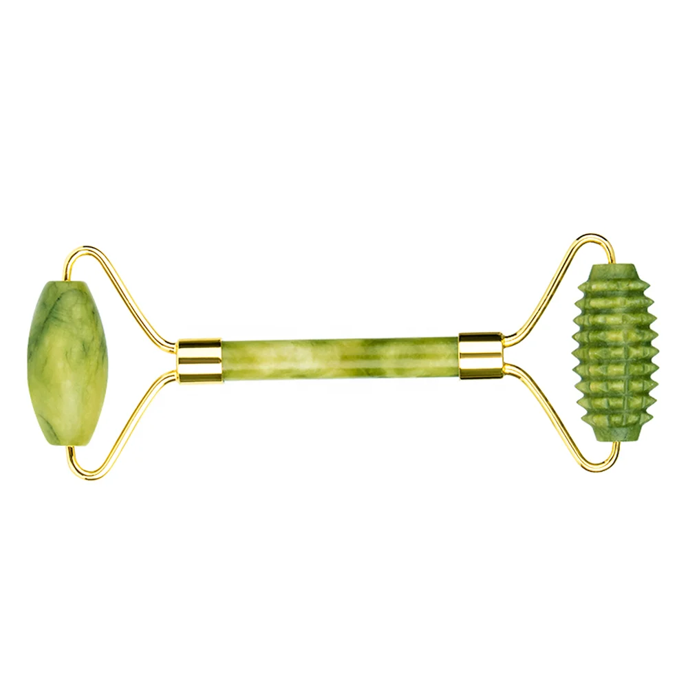 Green jade aventurine facial massager jade roller reduce dark circles face massager for homeuse