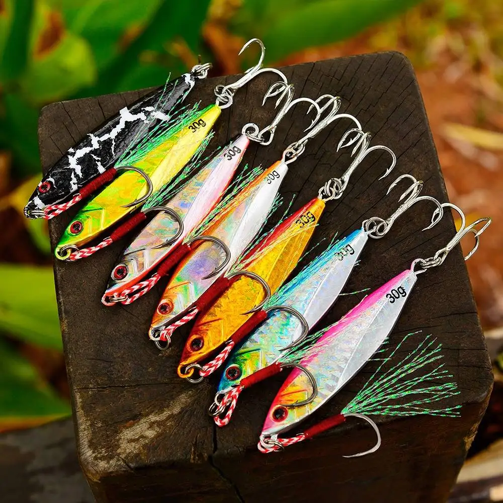 14g 22g 30g High Quality Saltwater Fishing Jig Heads Lures Luminous Metal Jig Lure Slow Pitch Jigging Bait