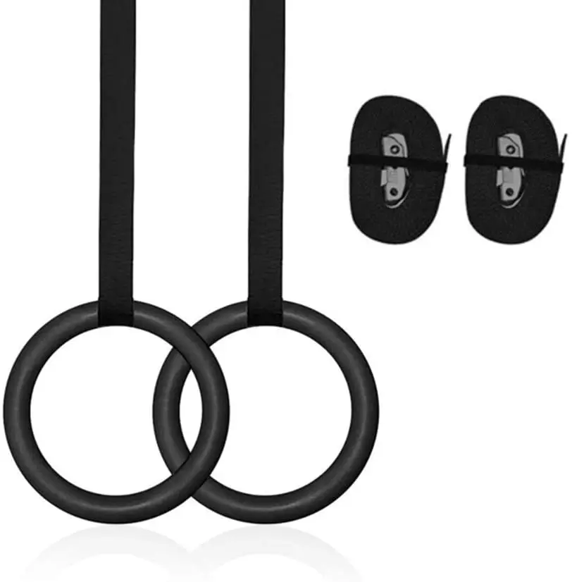 Professional  Gym Rings with Adjustable Buckle Straps Exercise Rings for Cross-Training Gymnastics Fitness Bodybuild