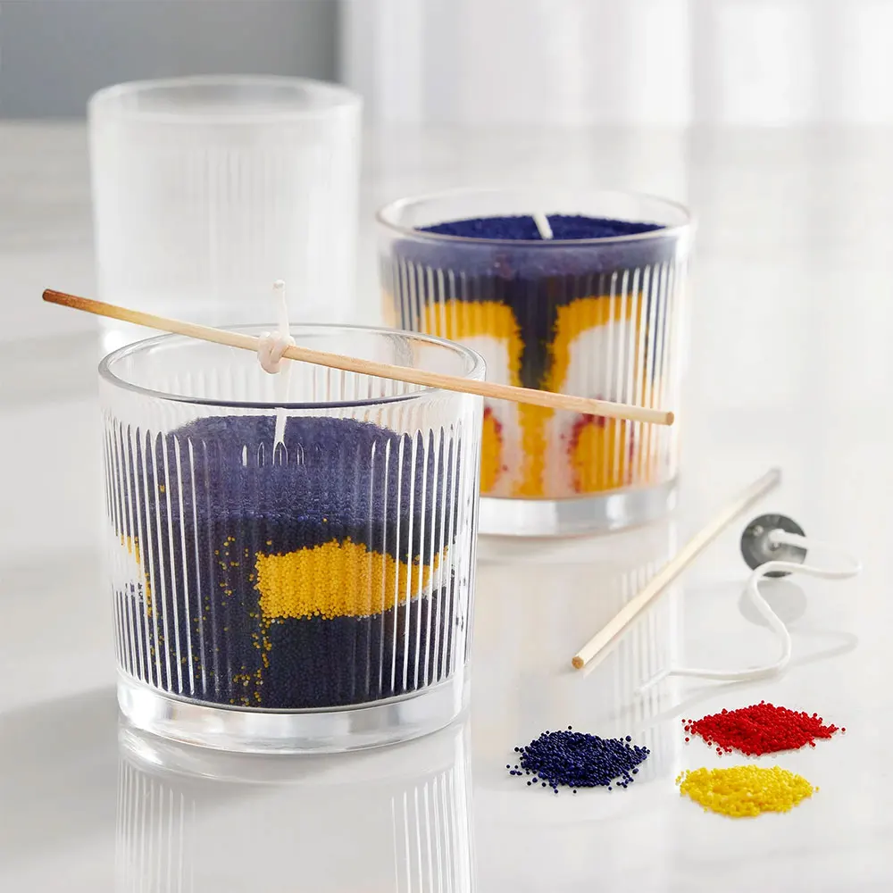 Wholesale Handmade Diy Sand Wax Supplier Colored Reusable Sand Candle Granules