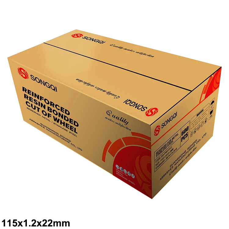 SONGQI Low MOQ 4 1/2 inch abrasive tools disco de corte 4 1/2 cutting disc for metal/SS/steel