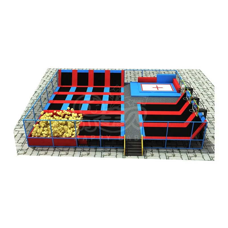 Custom Commercial Fun Square Trapoline Jumping Trampoline For Sale