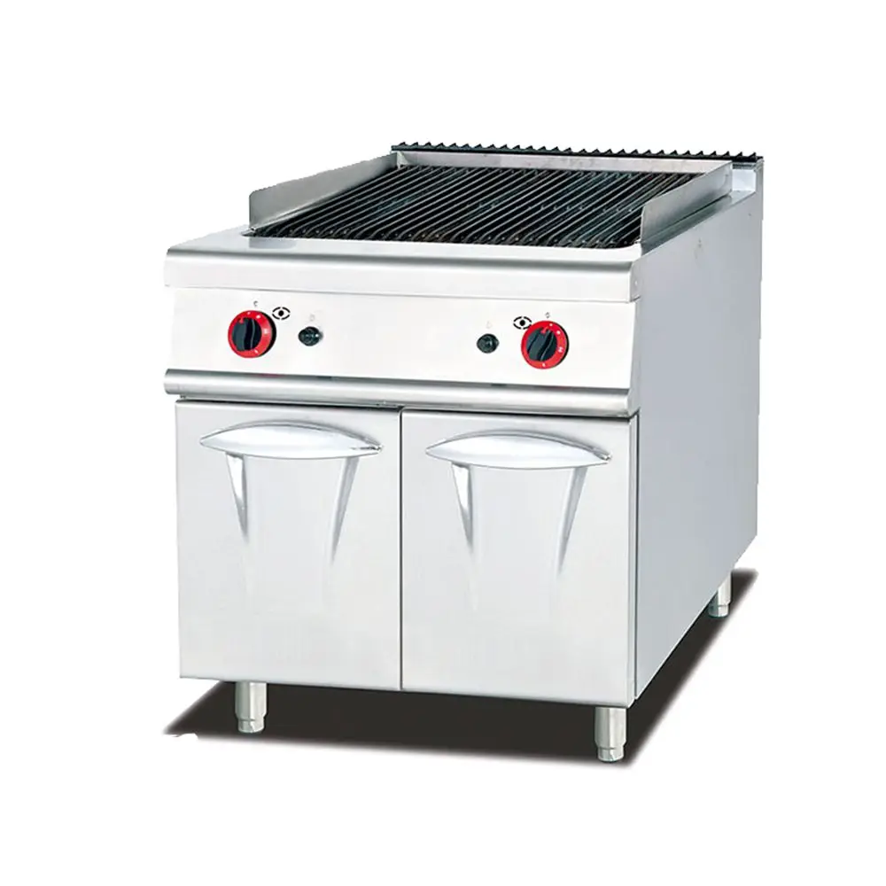New Cast Lava Rock Grill Free Standing Cooker with Engine and Motor for Home Restaurant