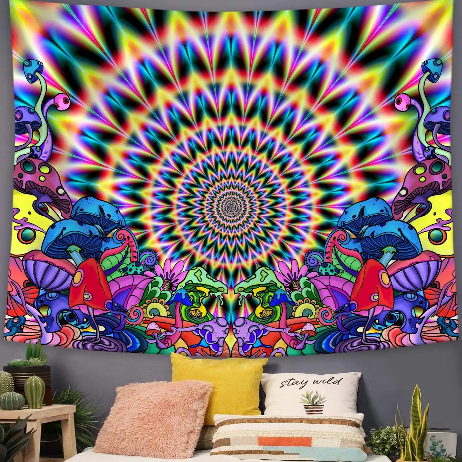 China wall tapestry manufacturers  wholesale custom woven tapestry mandala colorful wall hanging tapestries
