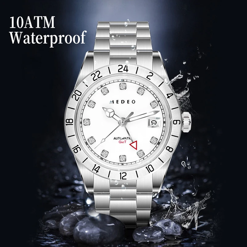 sapphire crystal automatic 316 stainless steel luxury mechanical watch for men fashion business analog mechanical watches luxury