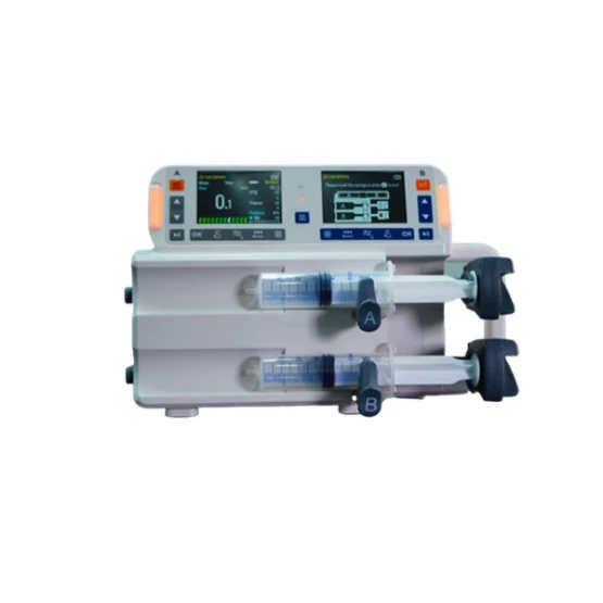 High Quality Dual Double Channel Syringe Pump Portable Electric Infusion Pump for Surgical and Anesthesia