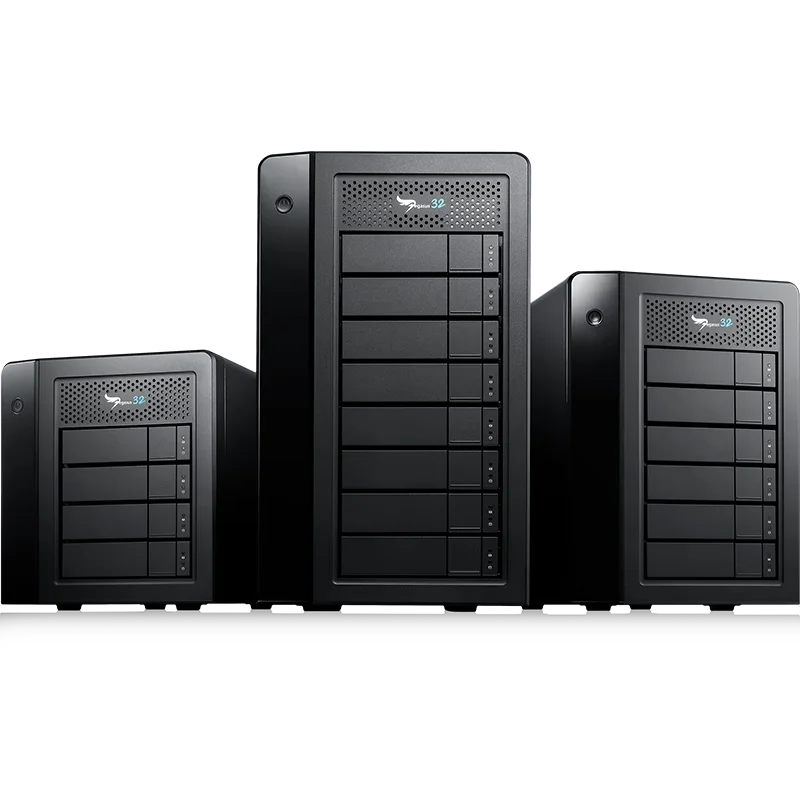 PROMISE 32TB 64TB 128TB 160TB external hard drive portable  8-disk  DAS thunderbolt3/USB3 storage Film and television production