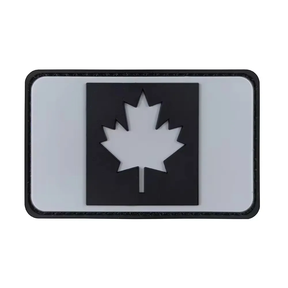 Custom pvc patch iron on 3d rubber pvc flag patches