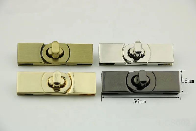 Factory supply bag accessories new custom zinc alloy twist handbag locks