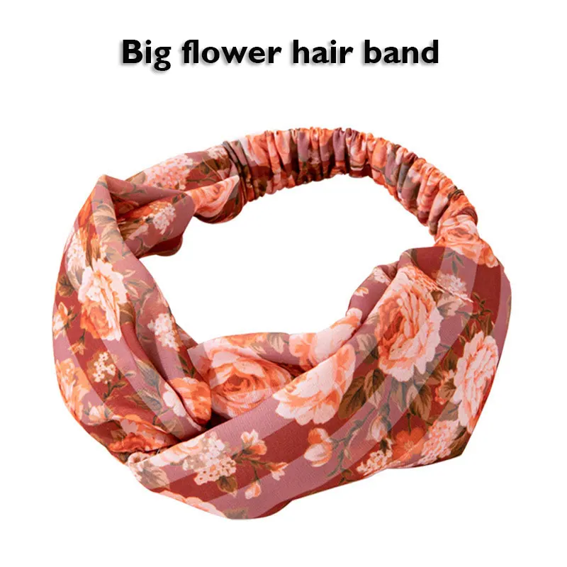 The European and American designer knot with tie-dye girl hairpin   source fabric hair band
