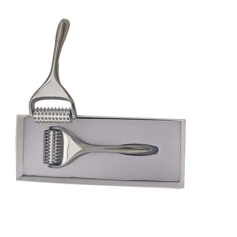 Beauty Stainless Steel Derma Face Roller Lift Up Decrease Puffiness Face Roller Nasolabial Fold Acupuncture Micro Derma Roller