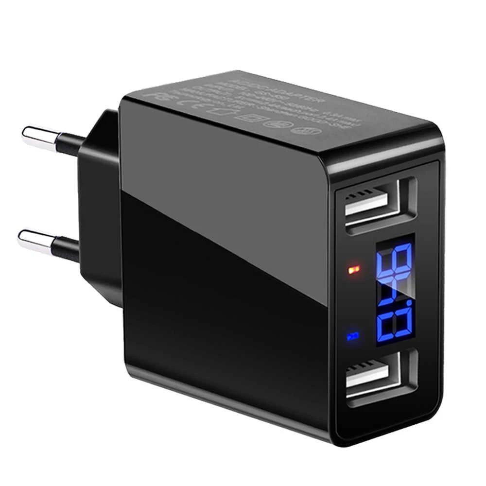 
GOOD-SHE Mirror Lake PPS Digital Display Speed intelligent Power Digital Display Quick Charge EU Wall Charger USB Charger 