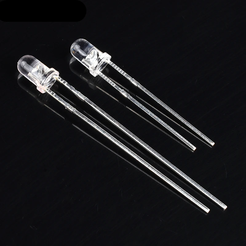3MM LED diode round Clear F3 radial leds White/Green/Red/Blue/Yellow/Orange/Pink/Purple High quality