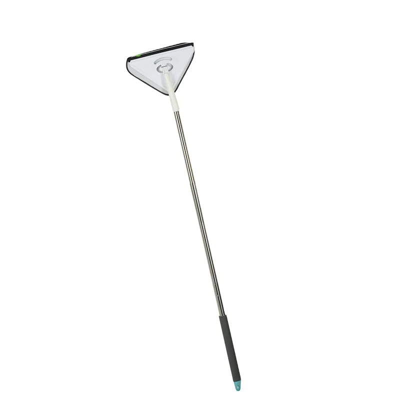 Microfiber Chenille Home Cleaning Wall Mop with 2 Replacement Cloth Head, Triangle Mop for Wiping Wall Ceiling Tile Floor