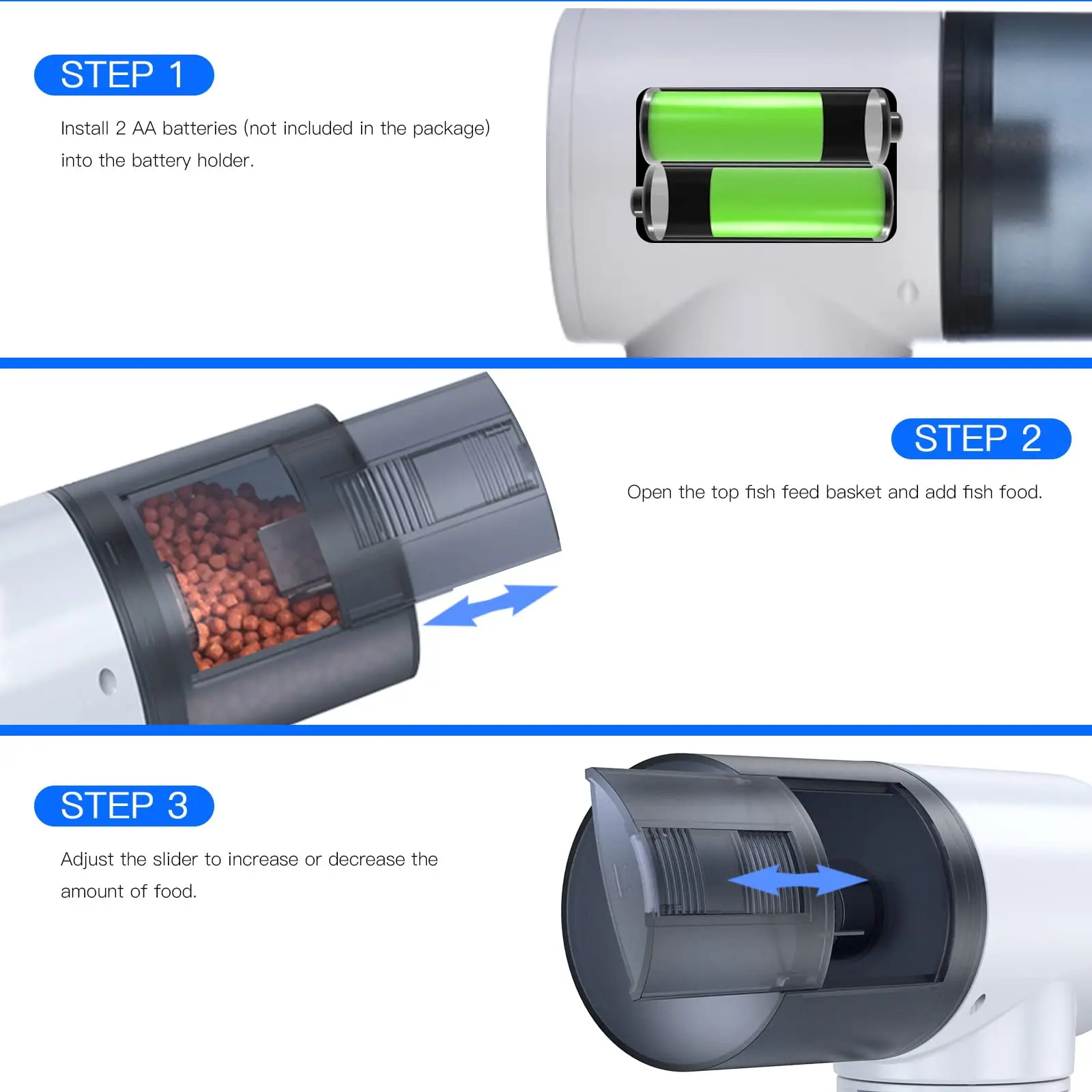 Cherlam Intelligence Fresh Water&Sea Water Fish Feeder Aquariums And Accessories Auto Fish Feeder