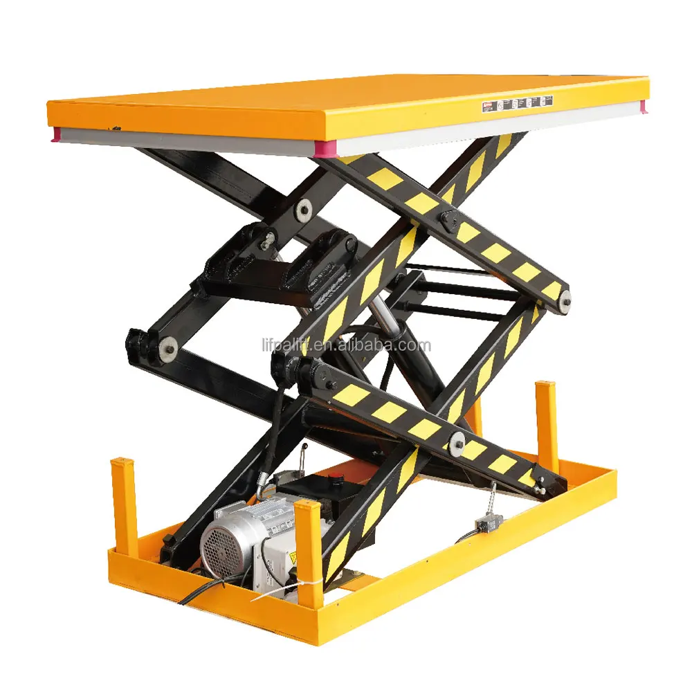 1000kg Electric Hydraulic Double Scissor Lift Platform